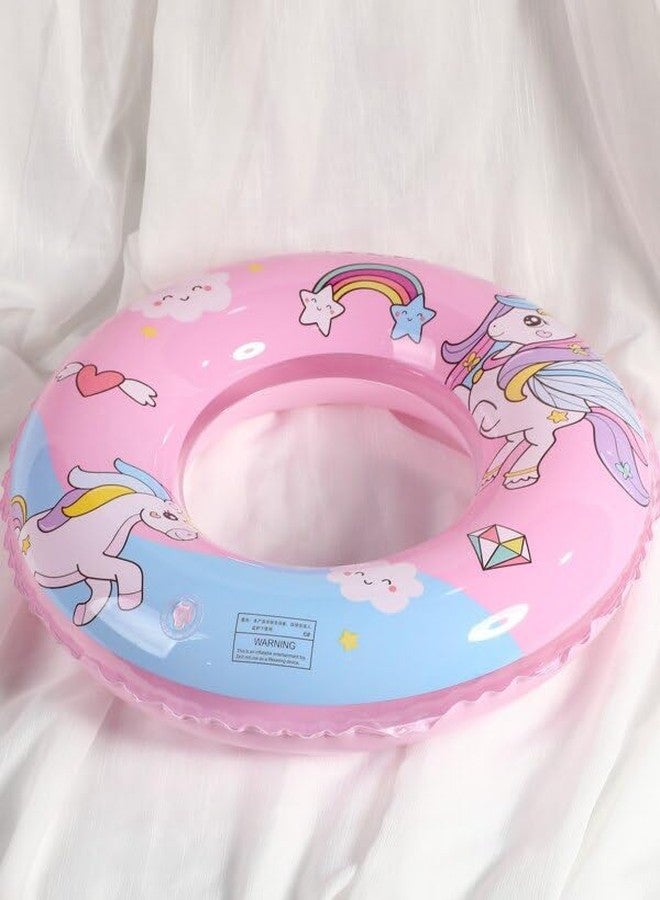 Drofail عوامة سباحة قابلة للنفخ من دروفيل، ألعاب حفلات السباحة على الشاطئ، عوامة مائية ممتعة، عوامة سباحة دائرية الشكل للأطفال والكبار، عوامة للأطفال الصغار (60 سم، يونيكورن) - Image 5